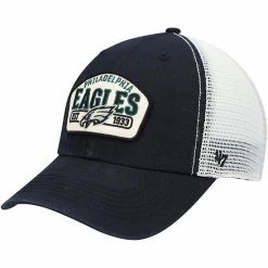 Coupon 🥰 Unbranded Men's '47 Black Philadelphia Eagles Penwald Trucker Clean Up Snapback Hat 💯
