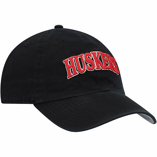 Outlet ๐ Unbranded Men's '47 Black Nebraska Huskers Archie Script Clean Up Adjustable Hat ๐ - Image 4