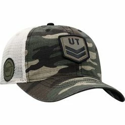 Deals 🔔 Unbranded Men's Top Of The World Camo/Cream Texas Longhorns OHT Military Appreciation Shield Trucker Adjustable Hat 😍