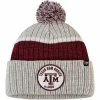 Buy 😀 Unbranded Men's '47 Gray Texas A&M Aggies Holcomb Cuffed Knit Hat With Pom 😍