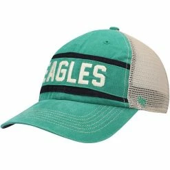 Brand new ⭐ Unbranded Men's '47 Kelly Green/Natural Philadelphia Eagles Juncture Trucker Clean Up Snapback Hat 👍