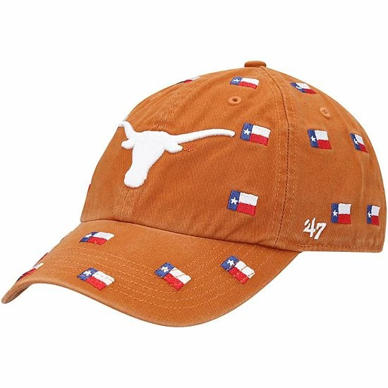Hot Sale ๐ Unbranded ๐ฉ Women's '47 Texas Orange Texas Longhorns Confetti Clean Up Adjustable Hat โจ