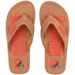 Best deal 🥰 Unbranded Men's Cleveland Browns Color Pop Flip Flop 🩴 Sandals 🥰