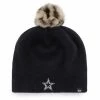 Budget 😍 Unbranded 👩 Women's '47 Black Dallas Cowboys Serengeti Knit Beanie With Pom 💯