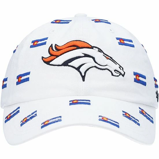 Cheapest 😍 Unbranded 👩 Women's '47 White Denver Broncos Confetti Clean Up Adjustable Hat ⌛ - Image 3