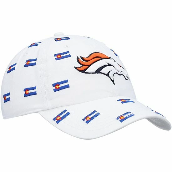 Cheapest 😍 Unbranded 👩 Women's '47 White Denver Broncos Confetti Clean Up Adjustable Hat ⌛ - Image 4