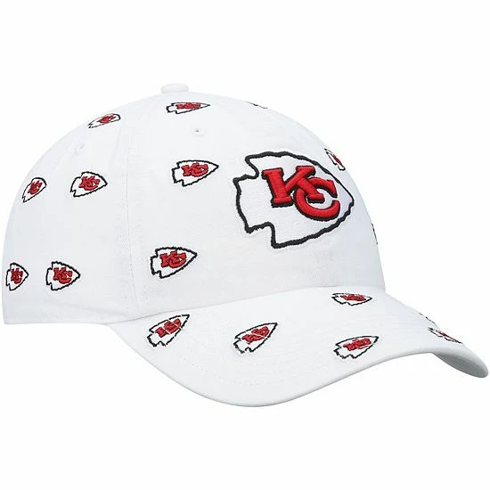 Promo ✔️ Unbranded 👩 Women's '47 White Kansas City Chiefs Confetti Clean Up Adjustable Hat 😀 - Image 4