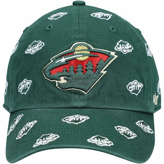 New ๐ Unbranded ๐ฉ Women's '47 Green Minnesota Wild Confetti Clean Up Logo Adjustable Hat ๐ - Image 2