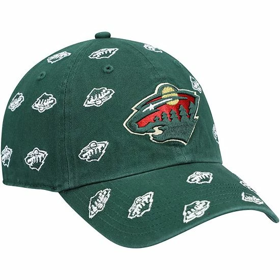 New ๐ Unbranded ๐ฉ Women's '47 Green Minnesota Wild Confetti Clean Up Logo Adjustable Hat ๐ - Image 3