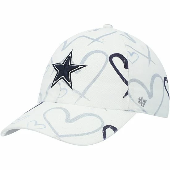 Best Pirce 🔥 Unbranded 👧 Girls Youth '47 White Dallas Cowboys Adore Clean Up Adjustable Hat 🔥 - Image 2