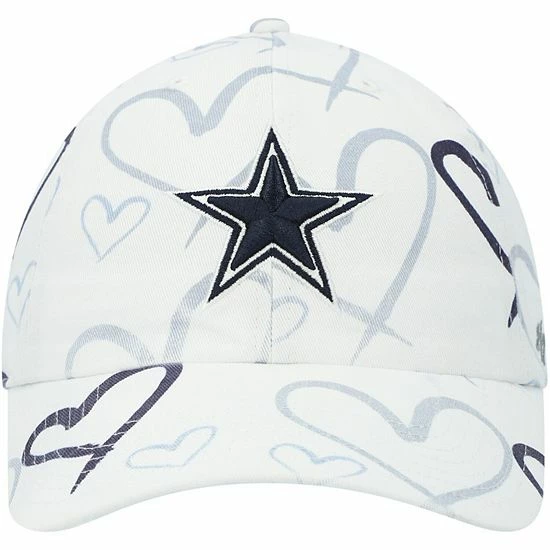 Best Pirce 🔥 Unbranded 👧 Girls Youth '47 White Dallas Cowboys Adore Clean Up Adjustable Hat 🔥 - Image 3