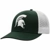 Cheapest 👍 Unbranded Men's Top Of The World Green/White Michigan State Spartans Trucker Snapback Hat 🔔