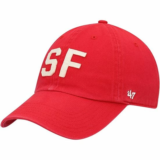 Flash Sale ๐ Unbranded ๐ฉ Women's '47 Scarlet San Francisco 49ers Finley Clean Up Adjustable Hat โ๏ธ - Image 2