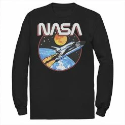 Brand new 🎁 Unbranded Men's NASA Retro Lift Off Space Long Sleeve Graphic Tee 😍