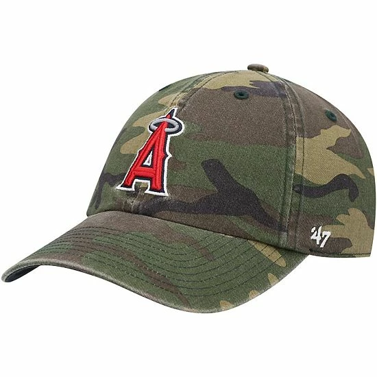 Cheapest 🎉 Unbranded Men's '47 Camo Los Angeles Angels Team Clean Up Adjustable Hat 🎉 - Image 2
