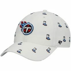 Cheap 🎉 Unbranded 👩 Women's '47 White Tennessee Titans Confetti Clean Up Adjustable Hat 🌟