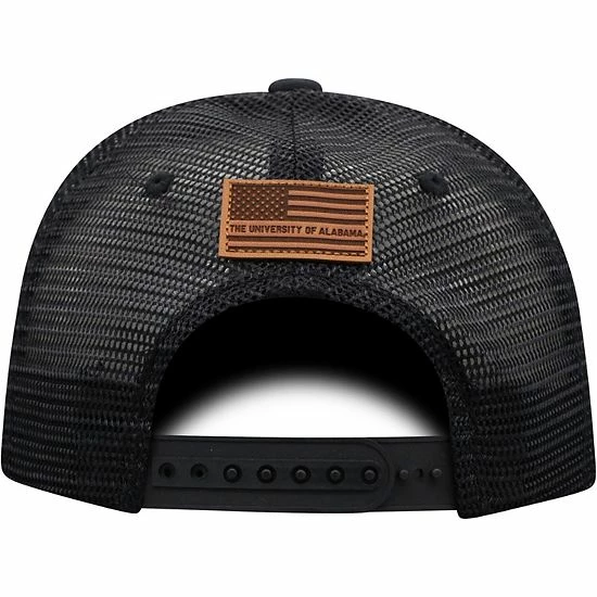 Top 10 🔥 Unbranded Men's Top Of The World Black Alabama Crimson Tide Cannon Trucker Snapback Hat 🔔 - Image 5