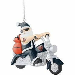 Best deal 😀 Unbranded FOCO Chicago Bears Santa On A Motorcycle Ornament ⌛