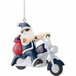 Discount 🎉 Unbranded FOCO Boston Red Sox Santa On A Motorcycle Ornament 🔥