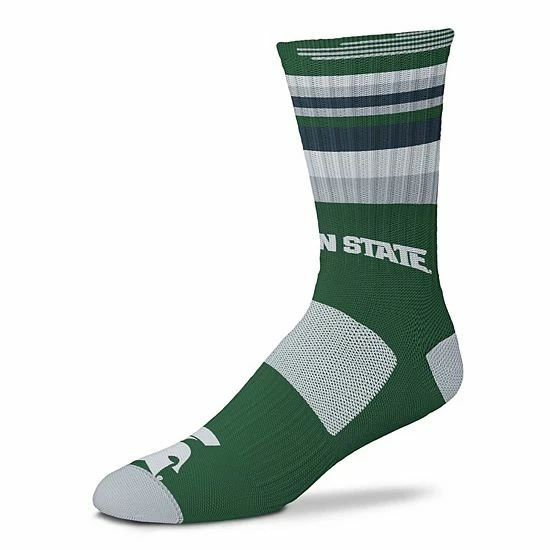 Cheap 👏 Unbranded For Bare Feet Michigan State Spartans Rave Crew 🧦 Socks 🧨