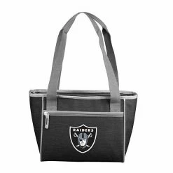 New 🛒 Unbranded NFL Oakland Raiders NFL Crosshatch 16 Can Cooler Tote ✔️