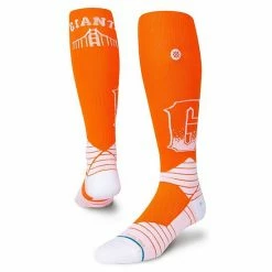 Flash Sale ❤️ Unbranded Men's Stance Orange San Francisco Giants 2021 City Connect Over The Calf 🧦 Socks ✔️