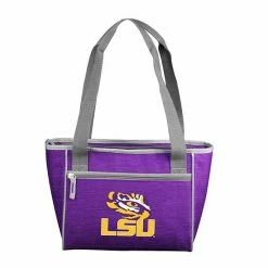 Wholesale ❤️ Unbranded NCAA LSU Tigers Crosshatch 16-Can Cooler Tote 🌟
