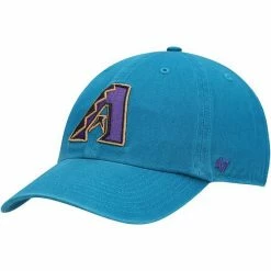 Brand new 🤩 Unbranded Men's '47 Teal Arizona Diamondbacks Logo Cooperstown Collection Clean Up Adjustable Hat 🔥