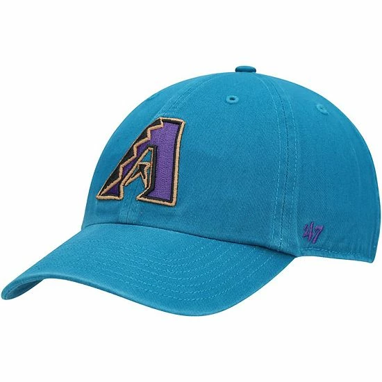 Brand new ๐คฉ Unbranded Men's '47 Teal Arizona Diamondbacks Logo Cooperstown Collection Clean Up Adjustable Hat ๐ฅ