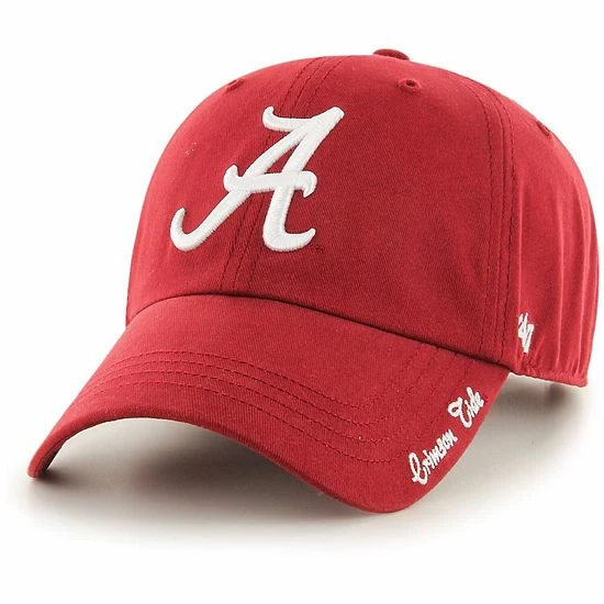 Budget 👍 Unbranded 👩 Women's '47 Crimson Alabama Crimson Tide Miata Clean Up Logo Adjustable Hat 🔔