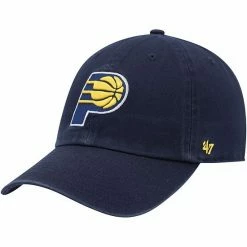 Discount ✔️ Unbranded Men's '47 Navy Indiana Pacers Team Clean Up Adjustable Hat 🎉