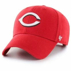 Best Sale 😍 Unbranded Men's '47 Red Cincinnati Reds Legend MVP Adjustable Hat ⌛