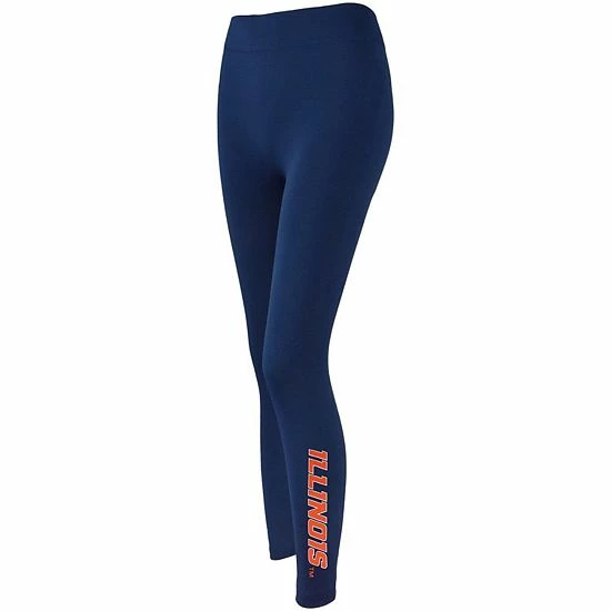 Hot Sale ๐ Unbranded ๐ฉ Women's ZooZatz Navy Illinois Fighting Illini Fleece Lined 2.0 Leggings ๐