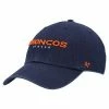 Outlet 😀 Unbranded Men's '47 Navy Denver Broncos Clean Up Script Adjustable Hat 🔔