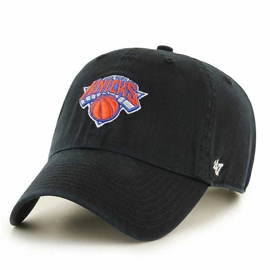 Discount 🤩 Unbranded Men's '47 Black New York Knicks Team Clean Up Adjustable Hat 🥰