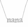 Hot Sale 🔔 Unbranded Sterling Silver 1/8 Carat T.W. Diamond Nana Necklace 💯