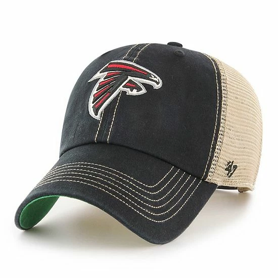 Brand new ๐ Unbranded Men's '47 Black/Natural Atlanta Falcons Trawler Trucker Clean Up Snapback Hat ๐ฅ