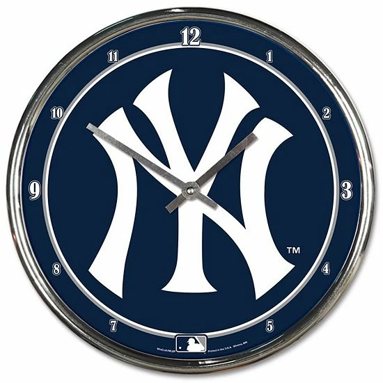 Best Pirce ๐ Unbranded WinCraft New York Yankees 12" Chrome Clock ๐