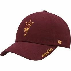 Wholesale 🛒 Unbranded 👩 Women's '47 Maroon Arizona State Sun Devils Miata Clean Up Logo Adjustable Hat ✔️