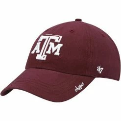 Brand new 👏 Unbranded 👩 Women's '47 Maroon Texas A&M Aggies Miata Clean Up Logo Adjustable Hat 💯