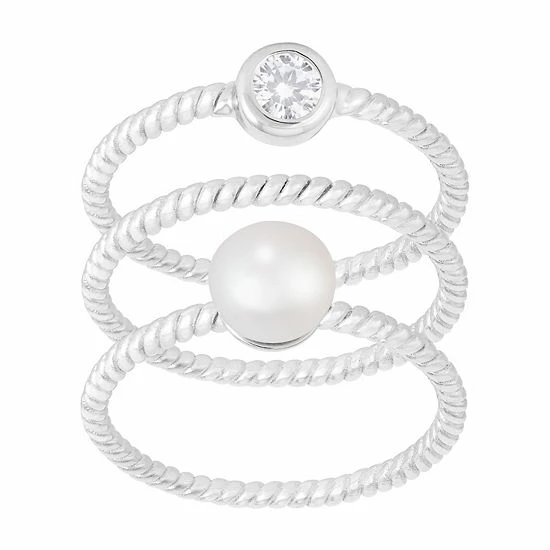 Budget 🛒 Unbranded Sterling Silver Freshwater Cultured Pearl Ring 👍