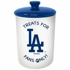 Cheapest 👏 Unbranded Los Angeles Dodgers Pet Treat Canister 🧨
