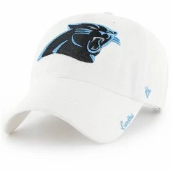 Buy 🎉 Unbranded 👩 Women's '47 White Carolina Panthers Miata Clean Up Logo Adjustable Hat 😉
