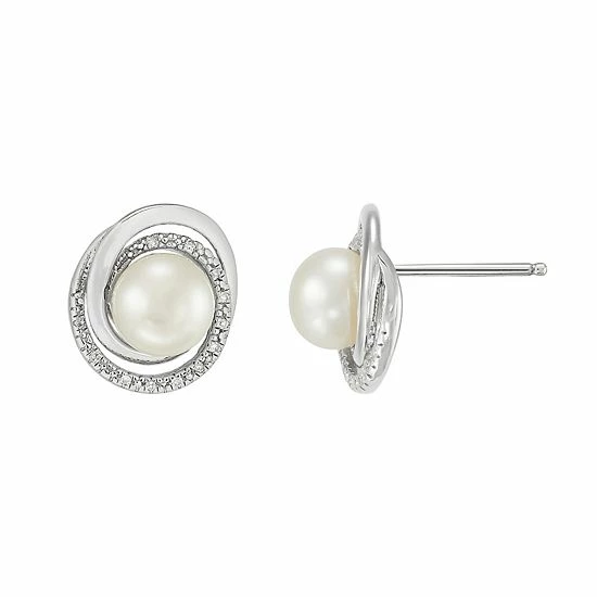 Best Pirce 🔔 Unbranded Sterling Silver Freshwater Cultured Pearl Pendant & Stud Earring Set 💯 - Image 2
