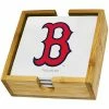 Coupon 🛒 Unbranded Boston Red Sox Four-Pack Team Logo Square Coaster Set 🎁