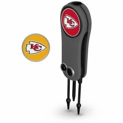 Coupon 💯 Unbranded Kansas City Chiefs Switchblade Repair Tool & Two Ball Markers 🤩