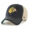 Outlet 🔔 Unbranded Men's '47 Black Chicago Blackhawks Trawler Clean Up Trucker Snapback Hat 🔔