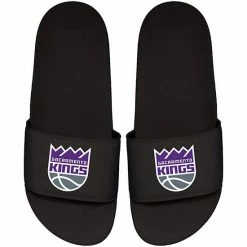 Cheapest 😉 Unbranded Men's ISlide Black Sacramento Kings Primary Motto Slide 🩴 Sandals 💯