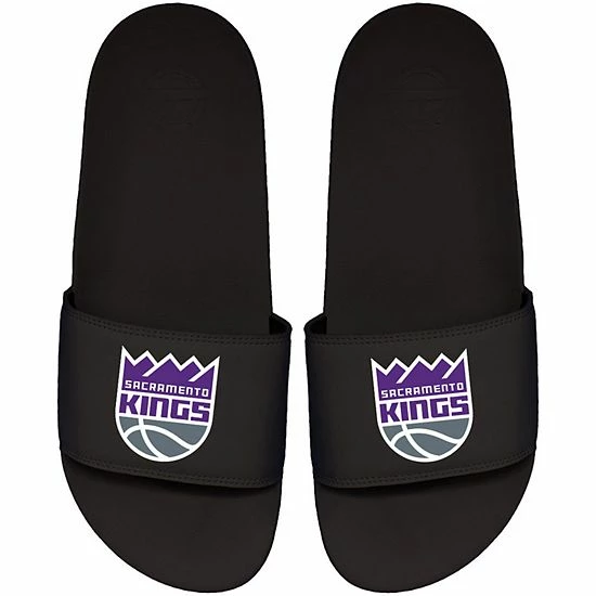Cheapest ๐ Unbranded Men's ISlide Black Sacramento Kings Primary Motto Slide ๐ฉด Sandals ๐ฏ