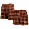 Cheapest 🥰 Unbranded Men's Concepts Sport Brown/Orange Cleveland Browns Ledger Flannel Boxers 🔔